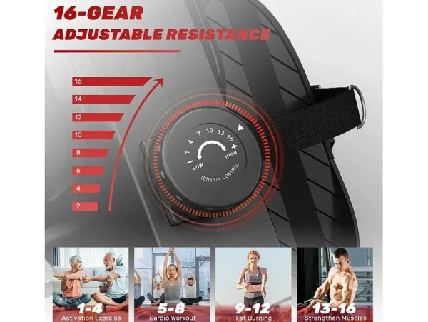 Flash Sale Magnetische Roeimachine Voor Home Gym Office Workout 16 Niveau Instelbare Weerstand Met Lcd-Monitor Fitness