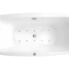 Cheap Massagebad Met Ledverlichting - Balneo Therapie Sirgao - 1 Persoon - 155L - 75X150Cm - Wit Massagebad