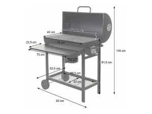 Flash Sale Mcw-F70 Barbecuetrolley Met Deksel En Plank Buitenkeuken