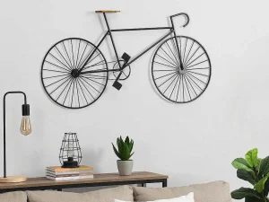 Best Sale Metalen Fiets Wanddecoratie Ventoux - L. 109 X H. 56 Cm - Zwart Decoratieve Wandplaat