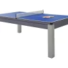 Outlet Modulaire Tafel - Biljart En Pingpong Balthazar - 213 X 112 X 81,5 Cm - Grijs Spel Voor Binnen