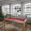 Hot Modulaire Tafel - Biljart En Pingpong Balthazar - 213 X 112 X 81,5 Cm - Rood Spel Voor Binnen