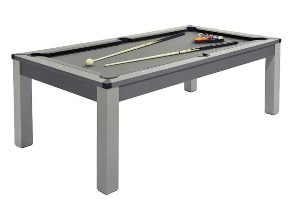 Outlet Modulaire Tafel - Biljart En Pingpong Balthazar - 213 X 112 X 81,5 Cm - Grijs Spel Voor Binnen