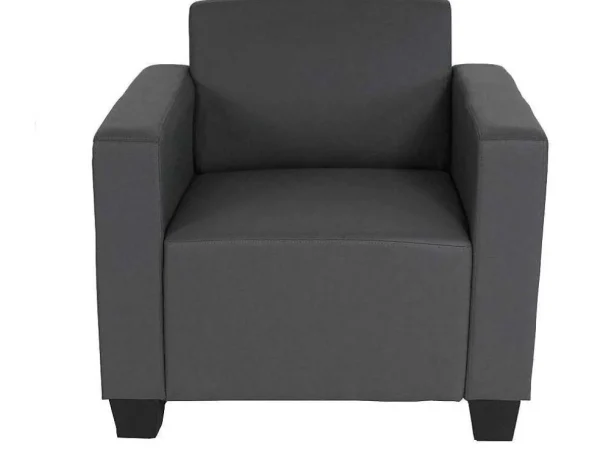 Store Moncalieri Bankstel (4-Delig), Donkergrijs Set Zitbank + Fauteuil