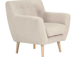 Store Monte Fauteuil Zandkleurig. Fauteuil Met Holle Rugleuning