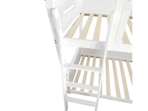 Hot Multifunctioneel Stapelbed Voor Kinderen - Met Ladder En Glijbaan - 2X90X200Cm - Massief Hout - Wit Aanbiedingen: Slaapkamer & Kantoor