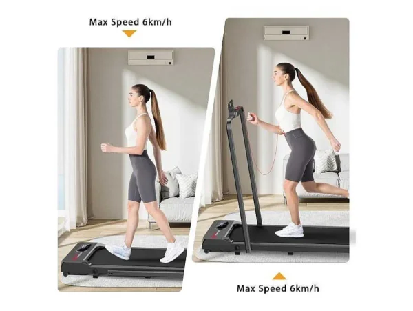 Online Onder Bureau Loopband 1-6Km/H Wandelen Jogging Machine Voor Thuiskantoor Met Opvouwmogelijkheid Fitness