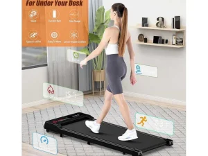 Sale Onder Bureau Loopband 1-6Km/H Wandelen Jogging Machine Voor Thuiskantoor Met Opvouwmogelijkheid Fitness