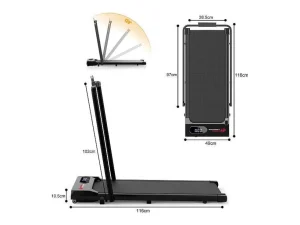 Online Onder Bureau Loopband 1-6Km/H Wandelen Jogging Machine Voor Thuiskantoor Met Opvouwmogelijkheid Fitness