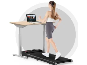 Sale Onder Bureau Loopband 1-6Km/H Wandelen Jogging Machine Voor Thuiskantoor Met Opvouwmogelijkheid Fitness