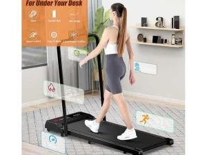 Online Onder Bureau Loopband 1-6Km/H Wandelen Jogging Machine Voor Thuiskantoor Met Opvouwmogelijkheid Fitness