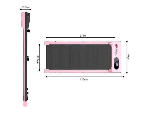 Outlet Onder Bureau Loopband 1-6Km/H Wandelen Jogging Machine Voor Thuiskantoor Met Opvouwmogelijkheid Fitness