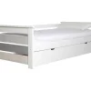 Hot Onderschuifbed Celiane - 2 X 90 X 190 Cm - Mdf - Wit Bed Met Slaaplade