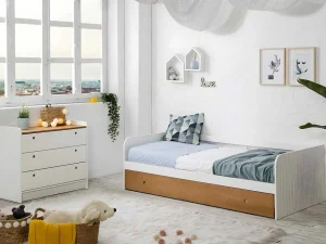 Store Onderschuifbed Juliette - 2 X 90 X 190 Cm - Wit Kinderbed