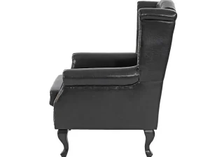 Hot Oxford Fauteuil, Zwart Zonder Voetenbank Fauteuil Met Holle Rugleuning