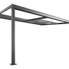 Store Pergola Voor Tegen De Muur Met Schuifbaar Dak - 12 M - Antraciet - Izeda Prieel, Pergola, Gazebo En Kiosk