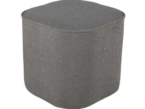 Clearance Piff Poef, Hocker O44Cm Teddystof Grijs. Poef