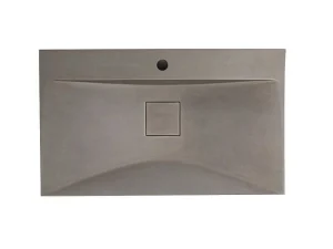 Flash Sale Rechthoekige Wastafel Om Te Plaatsen Van Beton - L80 X B48 Cm - Serov Wastafel