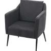 Best Sale Relaxfauteuil Mcw-H93A, Stof/Textiel Donkergrijs Fauteuil Met Holle Rugleuning