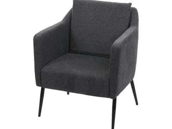 Best Sale Relaxfauteuil Mcw-H93A, Stof/Textiel Donkergrijs Fauteuil Met Holle Rugleuning