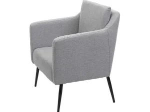 Shop Relaxfauteuil Mcw-H93A, Stof/Textiel Lichtgrijs Fauteuil Met Holle Rugleuning