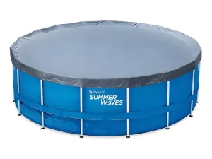 Discount Rond Buisvormig Zwembad Met Cartridge Filterpomp - D457 X H122 Cm - Blauw - Lacanau Zwembad