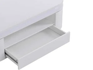 Best Salontafel Met 4 Kasten En 1 Lade - Leds - Mdf - Witgelakt - Vandana Salontafel