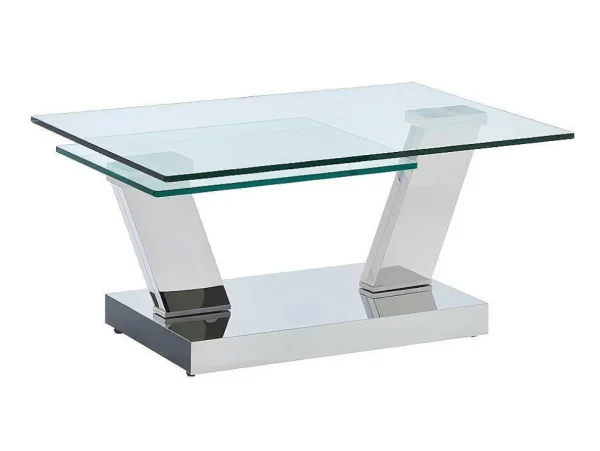 Cheap Salontafel Met Draaiblad Oyrus - Gehard Glas & Metaal Salontafel