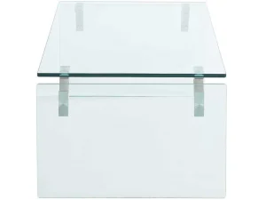 Clearance Salontafel Van Gehard Glas - Transparant - Madro Salontafel