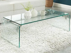 Clearance Salontafel Van Gehard Glas - Transparant - Madro Salontafel