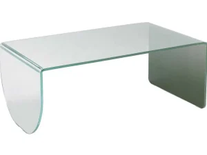 Cheap Salontafel Van Gehard Glas - Transparant En Groen - Kinami Salontafel