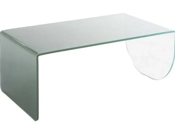 Cheap Salontafel Van Gehard Glas - Transparant En Groen - Kinami Salontafel