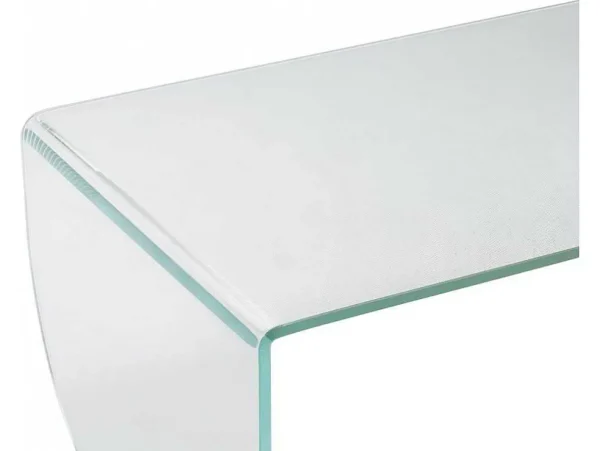 Cheap Salontafel Van Gehard Glas - Transparant En Groen - Kinami Salontafel