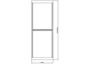 Cheap Scheidingswand Gegalvaniseerd Staal L88 X H245 Cm Antraciet - Verstelbare Hoogte - Jaora Scheidingswand