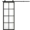 Sale Schuifdeur Wilden - H205 X L83 Cm - Aluminium En Gehard Glas Schuifdeur