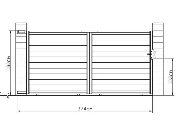 Shop Schuifpoort Aluminium L374 X H180 Cm Wit - Nazario Hekjes & Poorten