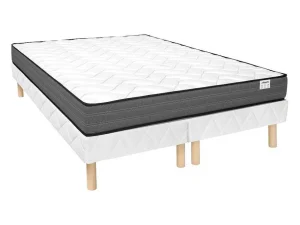 Store Set 180 X 200 Cm Bedbodem + Matras Met Pocketveren - Ambracie Van Ysmee Set Matras En Lattenbodem