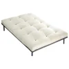 Fashion Set Lattenbodem + Futon 160 X 200 Cm - 100% Katoen - Shiva Van - Ecru Set Matras En Lattenbodem