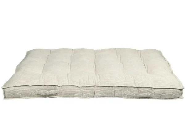 Discount Set Van 1 Matras + 2 Palletkussens Van Ribfluweel - Beige - Baila Huistextiel