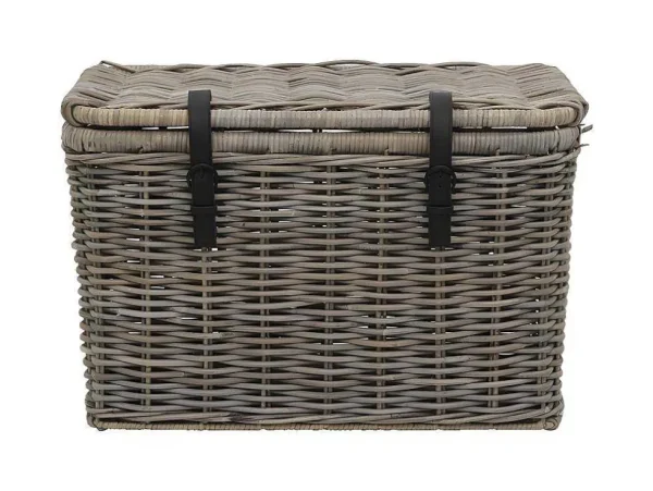 Hot Set Van 2 Opbergkoffers Van Kubu Nefta - L80 X D45 X H55 Cm En L70 X D35 X H45 Cm - Natuurlijk Grijs Opbergaccessoire