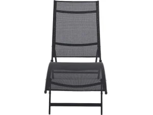 Flash Sale Set Van 2 Opstapelbare Ligstoelen Van Aluminium En Textileen - Zwart - Zensia Ligstoel