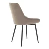 Cheap Set Van 2 Stoelen Masurie - Fluweel - Taupe Stoel