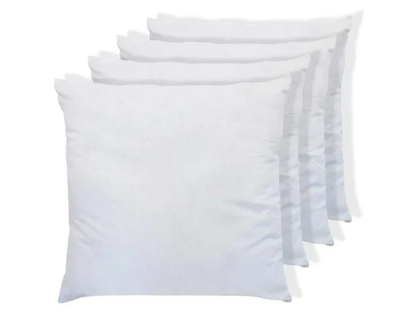 Best Set Van 4 Zachte Hoofdkussens 60 X 60 Cm - 400 Gr - Wit - Torivia Hoofdkussen