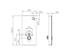 Sale Set Voor Hang-Wc Met Decoratief Voorwandsysteem - Glanzend Zwart - Javoine Hangend Toilet