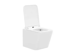 Clearance Set Voor Witte Hang-Wc Met Voorwandsysteem En Chroomkleurige Ovalen Bedieningsplaat - Clemona Hangend Toilet