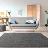 New Shaggy Hoogpolig Tapijt - 160 X 230 Cm - Antraciet - Milinio Tapijt Hoogpolig