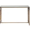 Discount Sidetable Clotilde - Gehard Glas En Staal - Koperkleurig - Van Sidetable