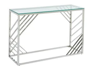 Cheap Sidetable Van Gehard Glas En Roestvrij Staal - Chroom - Simato - Van Sidetable