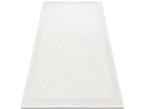 Best Sisal Tapijt Timo 5979 Buitenshuis Kader Wit 160X220 Cm Tapijt Voor Buiten