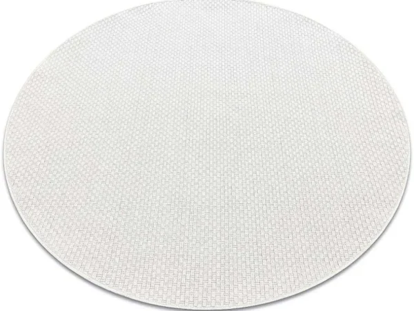 Hot Sisal Tapijt Timo 6272 Cirkel Buitenshuis Wit Cercle 200 Cm Tapijt Rond